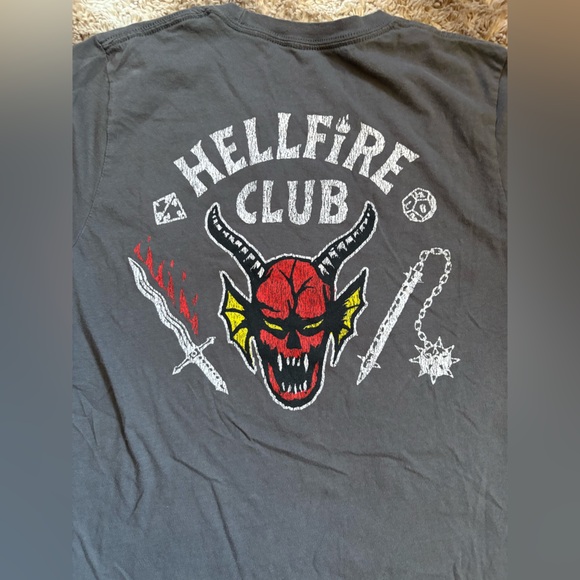 Stranger Things Hellfire Club Graphic T-Shirt - Picture 2 of 4